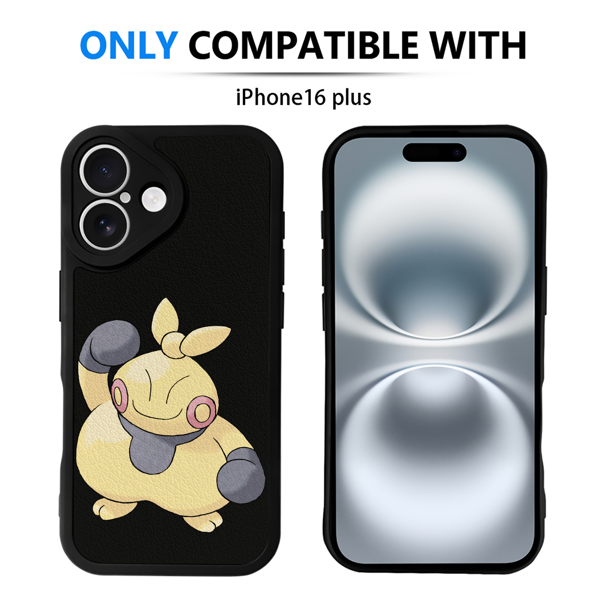 （画像用） ポケットモンスター Pokémon 【iPhone 16シリーズ対応】シリコンスマホケース（レザー調） 材質：シリコン